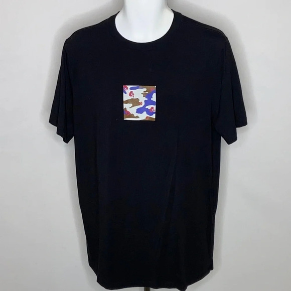 Ethika Crew Neck Short Sleeve Camo Patch Print Classic Fit Tee Shirt- Large - Picture 1 of 5